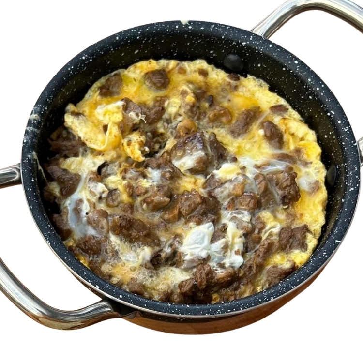 Kavurmalı Omlet